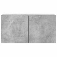 Комплект ТВ шкафове от 4 части, бетонно сив, инженерно дърво