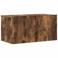 Комплект ТВ шкафове от 4 части, опушен дъб, инженерно дърво