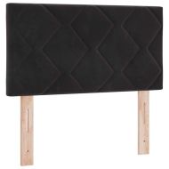 Легло тип Box Spring с матрак тъмно сиво 80x200 см кадифе Черно