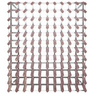 Стойка за вино за 120 бутилки, кафява, бор масив