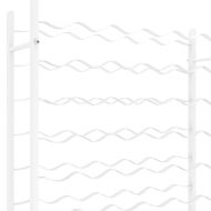 Стойка за вино за 36 бутилки, бяла, метална