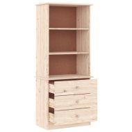 Библиотека с чекмеджета ALTA, 60x35x142 см, бор масив