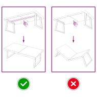 Плот за маса тъмнокафяв 120x60x(2-6) см обработен масивен дъб