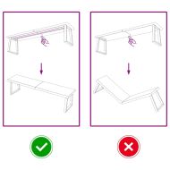 Плот за маса тъмнокафяв 160x40x(2-6) см обработен масивен дъб
