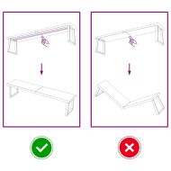 Плот за маса тъмнокафяв 180x40x(2-4) см обработен масивен дъб