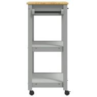 Кухненска количка "MONZA" 60x40x88,5 см борово дърво масив