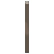 Крака за конзолна маса, U-образни, 2 бр., естествена стомана, 28 x (72-73) см, стомана