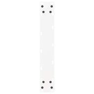 Крака за трапезарна маса, U-образни, 2 бр., бели, 50 x (72-73) см, стомана