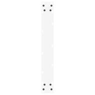 Крака за трапезарна маса, U-образни, 2 бр., бели, 60 x (72-73) см, стомана