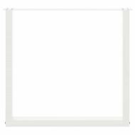 Крака за трапезна маса, U-образни, 2 бр., бели, 80x(72-73) см, стомана