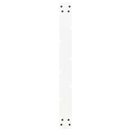 Крака за трапезна маса, U-образни, 2 бр., бели, 80x(72-73) см, стомана