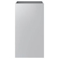 Кашпа, сребриста, 42x38x75 см, поцинкована стомана