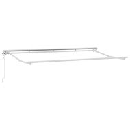 Сгъваем навес Многоцветна ивица 350x200 см текстил