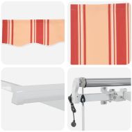 Сгъваем навес Многоцветен 400 x 200 cm Полиестер и алуминий