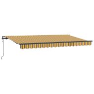 Сгъваем навес Многоцветен 400 x 200 cm Полиестер и алуминий