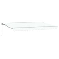 Сгъваем навес Бяло 400x200 см текстил