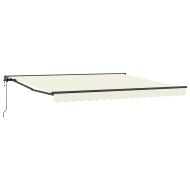 Сгъваем навес Крем 400x300 см текстил