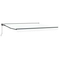 Сгъваем навес Бяло 400x300 см текстил