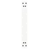 Крака за масичка за кафе, U-образни, 2 бр., бели, 50 x (42-43) см, стомана