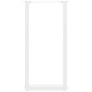 Крака за конзолна маса, U-образни, 2 бр., бели, 38 x (72-73) см, стомана