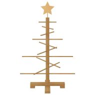 Дървено Коледно Дърво с поставка Кафяво 75 cm бамбук