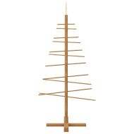 Дървено Коледно Дърво с поставка Кафяво 125 cm бамбук