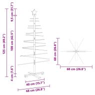 Дървено Коледно Дърво с поставка Кафяво 125 cm бамбук
