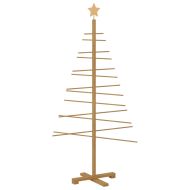 Дървено Коледно Дърво с поставка Кафяво 150 cm бамбук