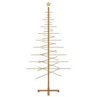 Дървено Коледно Дърво с поставка Кафяво 210 cm бамбук