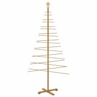 Дървено Коледно Дърво с поставка Кафяво 210 cm бамбук