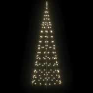 LED коледна елха с колчета за земя Златист 250 cm Желязо