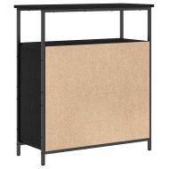 Служебен шкаф Черен дъб 70 x 30 x 80 см Инженерно дърво