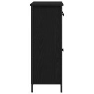 Служебен шкаф Черен дъб 70 x 30 x 80 см Инженерно дърво