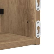 Стенен рафт 2 pcs дъб артизан 60 x 16 x 14 cm Инженерно дърво