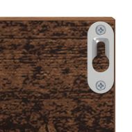 Стенен рафт 2 pcs Старо дърво 80 x 11,5 x 18 см Инженерно дърво
