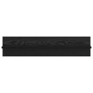 Стенен рафт 2 pcs Черния дъб 80 x 11,5 x 18 см Инженерно дърво