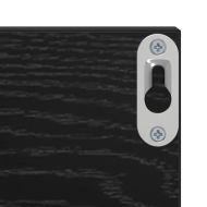 Стенен рафт 2 pcs Черния дъб 80 x 11,5 x 18 см Инженерно дърво