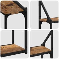 Стенен рафт с рафт Старо дърво 60 x 21 x 51 cm Инженерно дърво