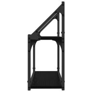 Стенен рафт с рафт Черен дъб 60 x 21 x 51 cm Инженерно дърво