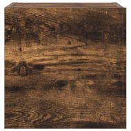 Комплект ТВ шкафове от 3 части, опушен дъб, инженерно дърво