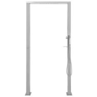 Градински душ, неръждаема стомана, двойни джетове