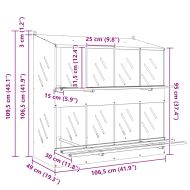 Кутия за гнездене на пилета с 8 отделения, галванизиран