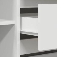 Служебен шкаф с чекмедже Бяло 120 x 41 x 75 см Инженерно дърво