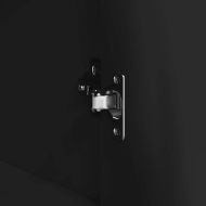 Служебен шкаф с чекмедже Черно 120 x 41 x 75 см Инженерно дърво