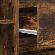 Служебен шкаф Опушен дъб 120 x 41 x 75 см Инженерно дърво