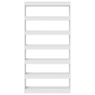 Шкаф за книги Бяло Инженерно дърво