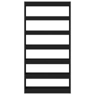 Шкаф за книги Черно Инженерно дърво