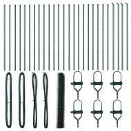 Оградa с колчета Зелен 1.2 x 50 m Покрит със PVC стомана