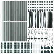 Оградa с колчета Зелен 0.5 x 100 м Покрит със PVC стомана