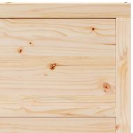 Преплъзваща се врата Кафяво 100 x 208 см Борово дърво масив